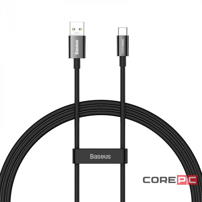Usb Кабель-зарядка TYPE-C Baseus Superior Supervooc 1м (CAYS000901) 65W черный