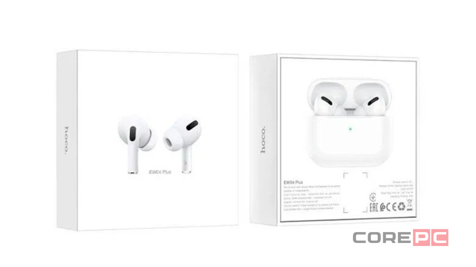 Беспроводные наушники TWS Hoco EW04 Plus BT5.1/4ч белые