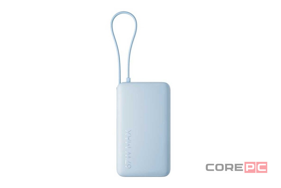 Powerbank Xiaomi 20000mAh 1USB/1USB-С/кабель Type-C 67W (PB2067) синий
