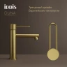 Смеситель для раковины Iddis DUNMG00i01, рычажное управление, цвет золото матовое