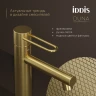 Смеситель для раковины Iddis DUNMG00i01, рычажное управление, цвет золото матовое
