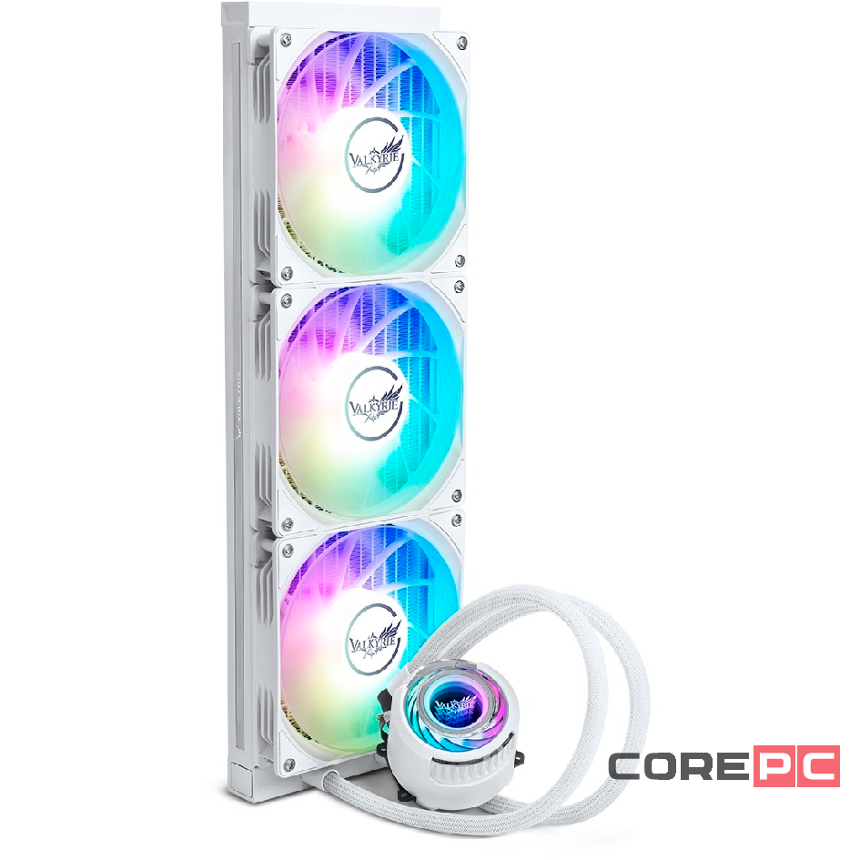 Система жидкостного охлаждения для процессора Valkyrie Jarn 420 ARGB White (C420W-RGB)