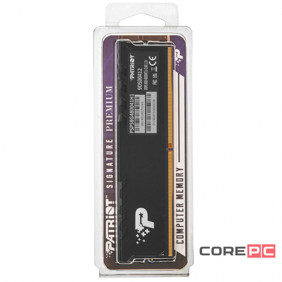 Оперативная память 8 Gb 4800 MHz PATRIOT (PSP58G480041H1)