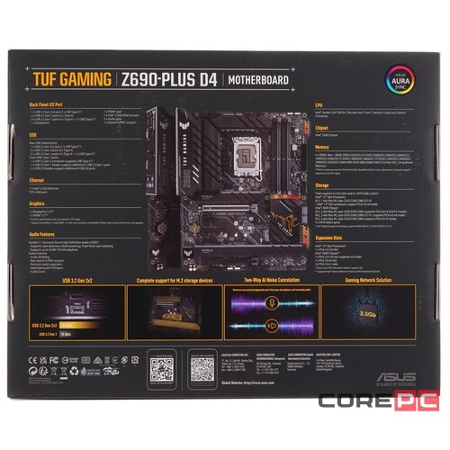 Материнская плата ASUS TUF GAMING Z690-PLUS D4 90MB18U0-M0EAY0