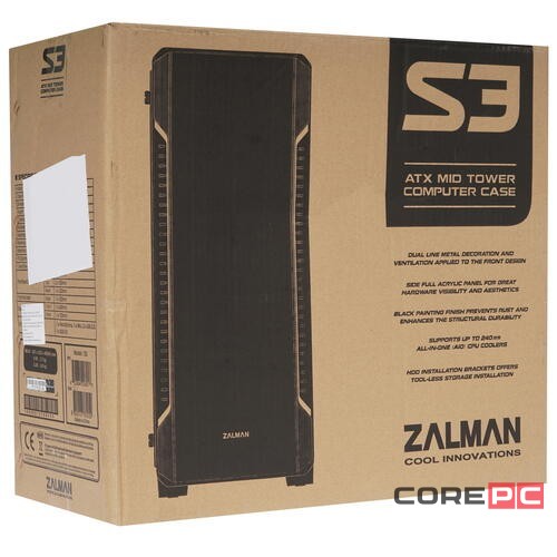 Компьютерный корпус Zalman S3 TG