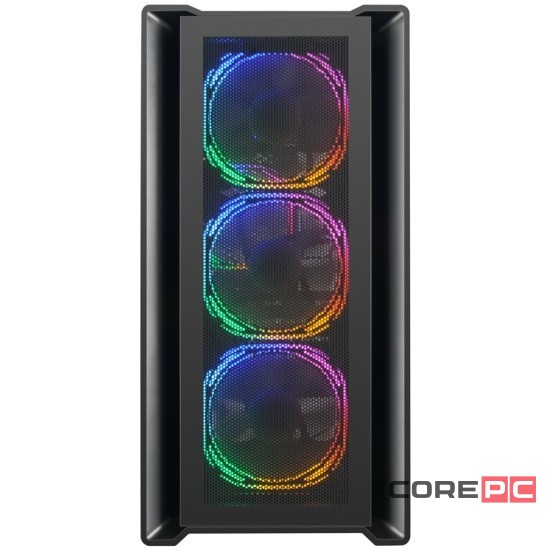 Компьютерный корпус Powercase ALISIO Micro X4W TG LED-Fan White mATX CAMIW-L4