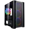 Компьютерный корпус Powercase ALISIO Micro X4W TG LED-Fan White mATX CAMIW-L4