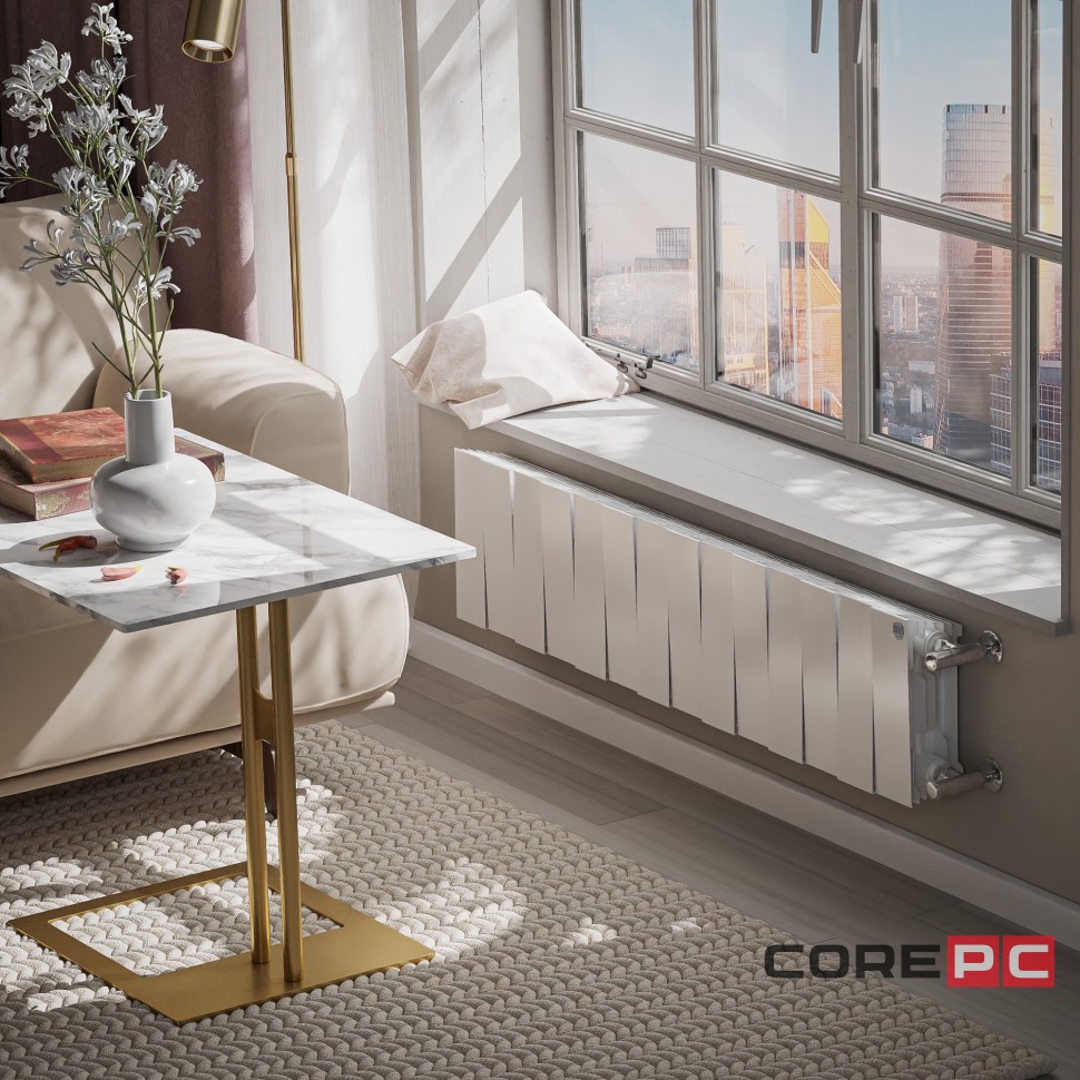 Радиатор биметаллический Royal Thermo PianoForte 200 Белый - 14 секц.