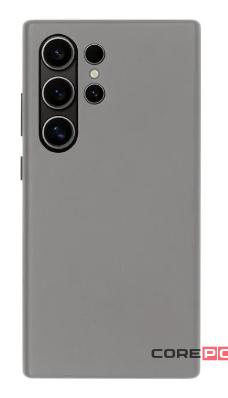 Чехол-накладка Kzdoo Noble Collection для Samsung Galaxy S24 Ultra искусственная кожа (серый)