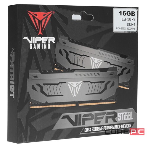 Оперативная память 16 Gb 3200 MHz PATRIOT VIPER STEEL (PVS416G320C6K)