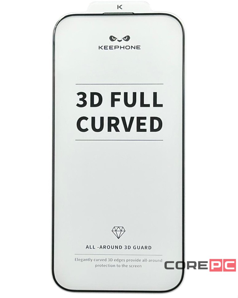 Защитное стекло i-Phone 16 Pro Keephone 3D Full прозрачное