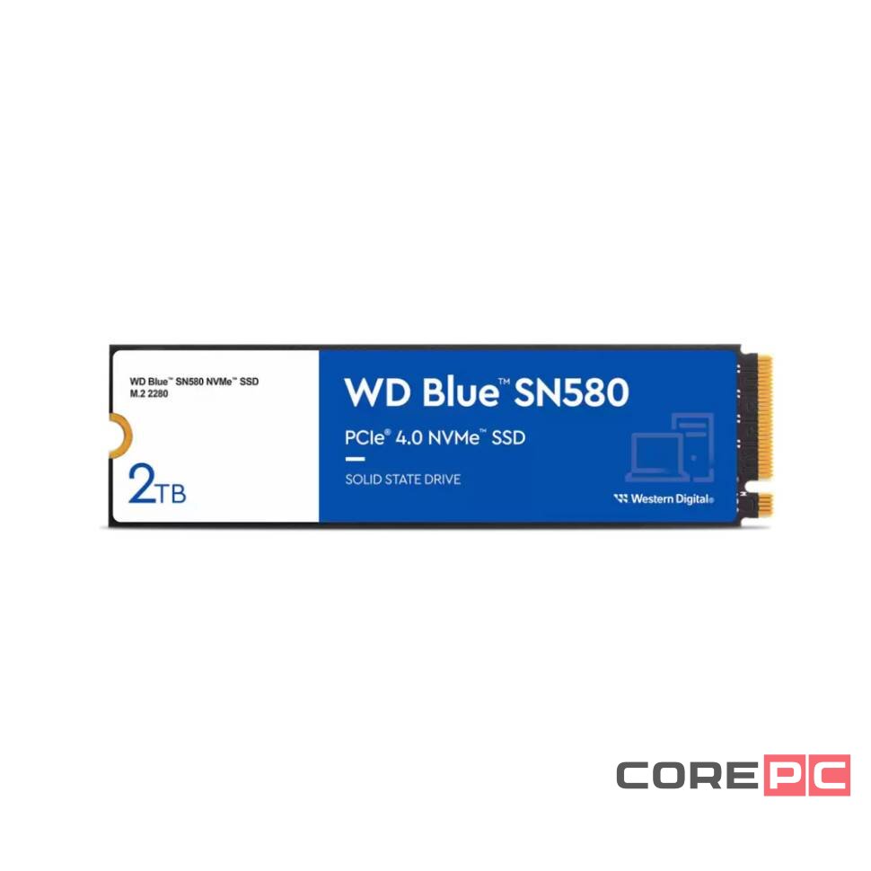 Твердотельный накопитель Western Digital 2000 Gb SN580 Blue WDS200T3B0E