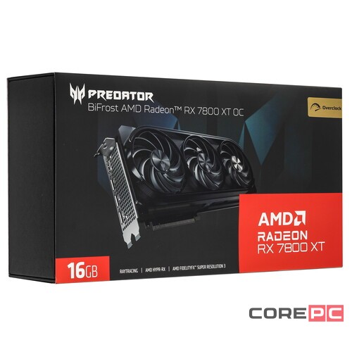 Видеокарта Acer (DP.Z3AWW.P01) Radeon RX 7800 XT 16GB Predator BiFrost OC