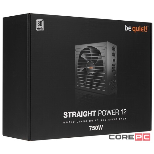 Блок питания Be Quiet! 750W STRAIGHT POWER 12 BN336 16 Pin (PCIe 5.0 Connector Cable Details)