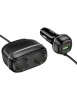 Автомобильное заряд. устр. Hoco Z59 240w 1USB/1T-C/2-12V чёрный