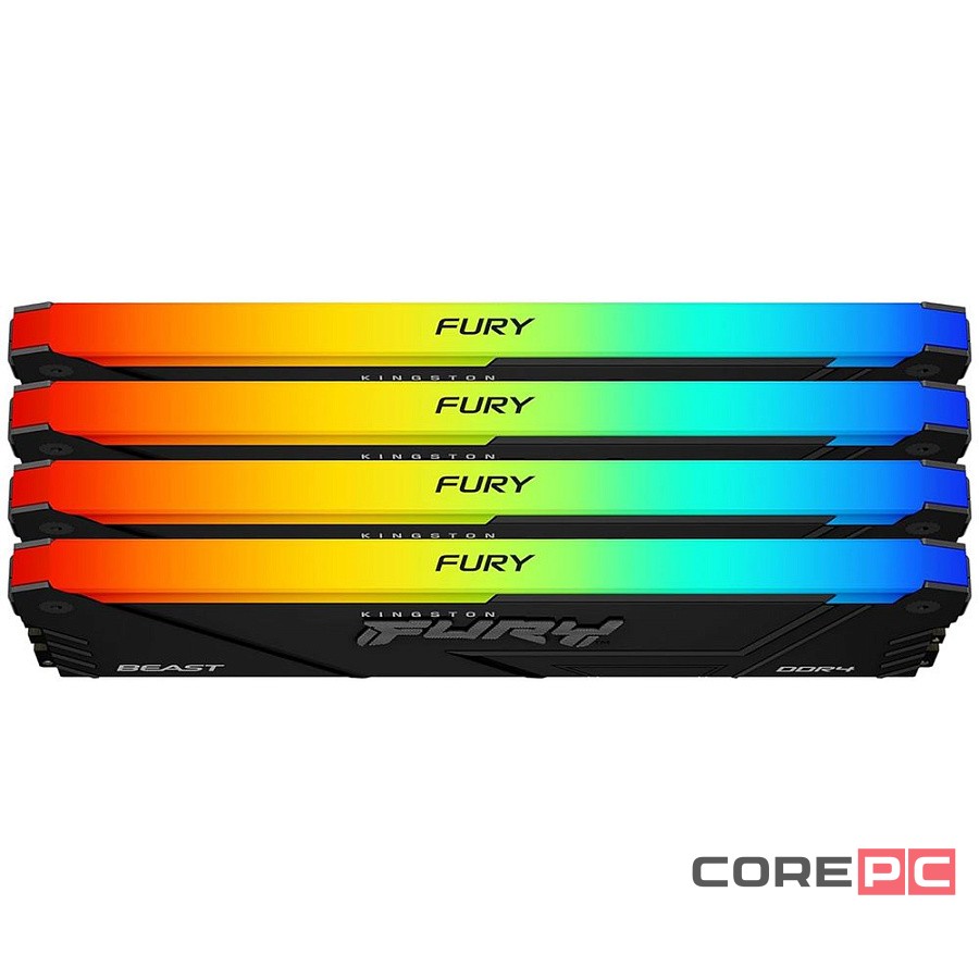 Оперативная память 32 Gb 2666 MHz Kingston FURY Beast Black (KF426C16BB2AK4/32)