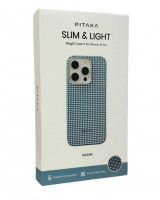 Накладка для i-Phone 15 Pro 6.1" Pitaka Magez Case 5 Aramid Fiber Океан(ocean)