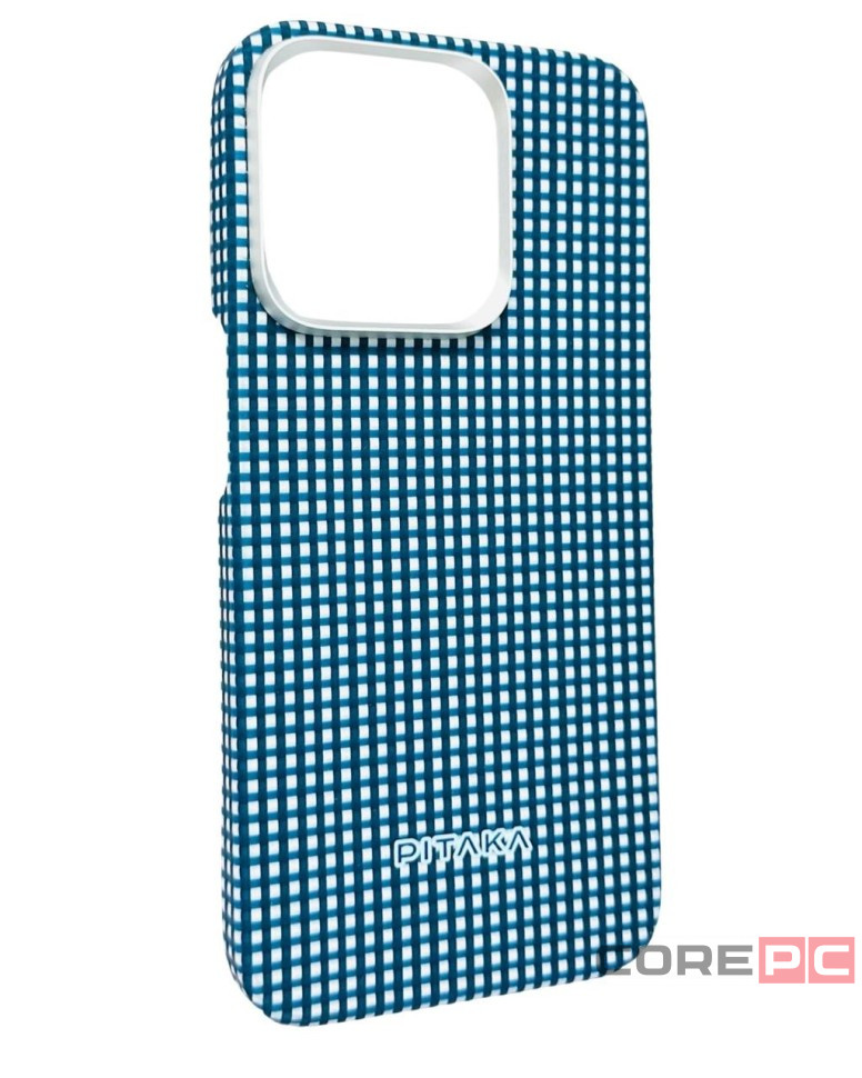 Накладка для i-Phone 15 Pro 6.1" Pitaka Magez Case 5 Aramid Fiber Океан(ocean)