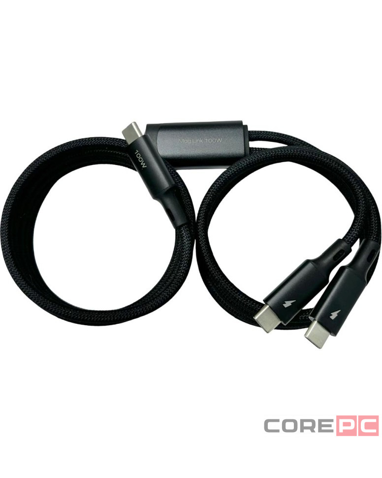 Usb Кабель-зарядка Type-C на 2Type-C Momax Mag.Link 100W DC85D 1.5м черный