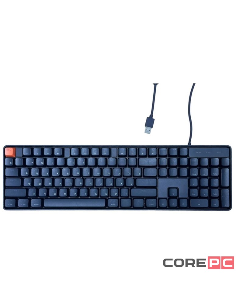 Механическая проводная клавиатура Xiaomi Wired Mechanical Keyboard Blue Switch (JXJP01MW) черная