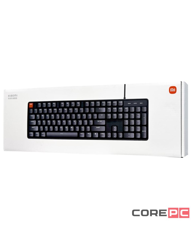 Механическая проводная клавиатура Xiaomi Wired Mechanical Keyboard Blue Switch (JXJP01MW) черная