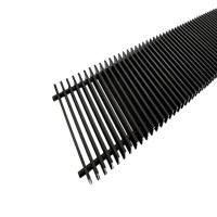 Решетка с рамкой Vitron 13х260х4100мм, черный