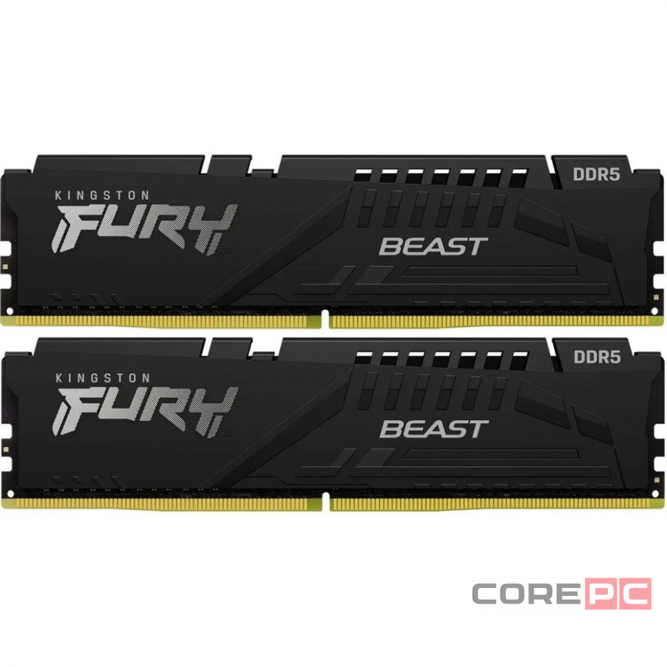 Оперативная память 16 Gb 6000 MHz Kingston FURY Beast Black (KF560C30BBEK2-16)