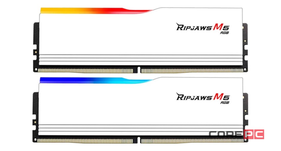 Оперативная память 64 Gb 6000 MHz G.Skill RIPJAWS M5 RGB White (F5-6000J3040G32GX2-RM5RW)