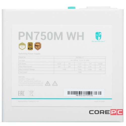 Блок питания Deepcool 750W PN750M White (R-PN750M-FC0W-WGEU) 16 Pin (PCIe 5.0 Connector Cable Details)