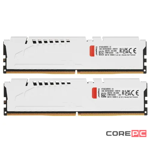 Оперативная память 64 Gb 5600 MHz Kingston FURY Beast White (KF556C40BWK2-64)