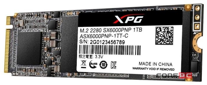 Твердотельный накопитель ADATA 1000 Gb SX6000 PRO ASX6000PNP-1TT-C XPG