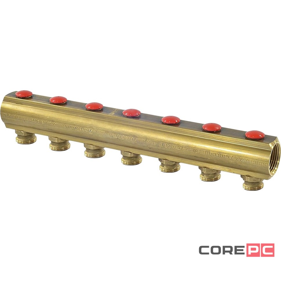 Коллектор Giacomini с отсечными клапанами 1quot; x 18 /7, R553SY007