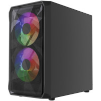 Компьютерный корпус Powercase Mistral Micro A3B ARGB V2 ARGB Black (CMMAB-A3-V2)