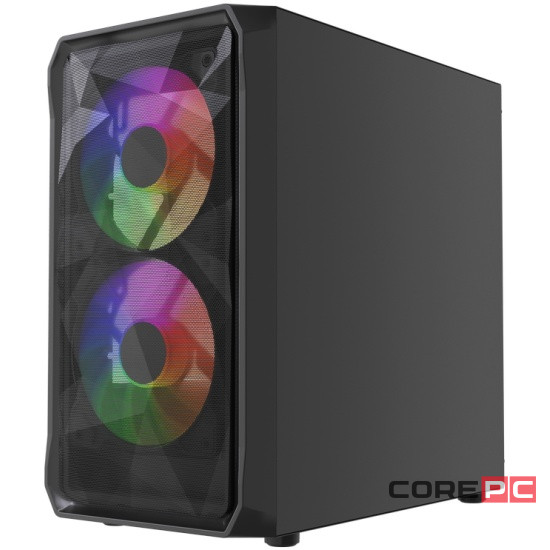 Компьютерный корпус Powercase Mistral Micro A3B ARGB V2 ARGB Black (CMMAB-A3-V2)