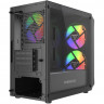 Компьютерный корпус Powercase Mistral Micro A3B ARGB V2 ARGB Black (CMMAB-A3-V2)