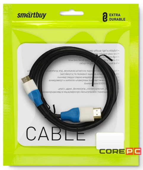 Smartbuy Cable HDMI to mini HDMI ver. 1.4b A-M/C-M, 1,0 m (gold-plated) (K-310-180)