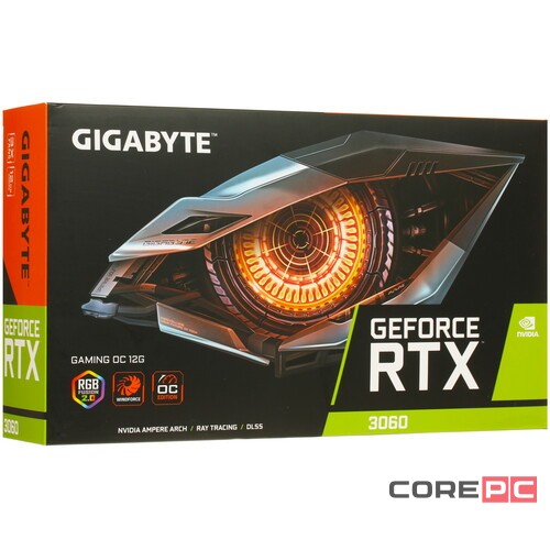 Видеокарта Gigabyte (GV-N3060GAMING OC-12GD) GeForce RTX 3060 12GB GAMING OC