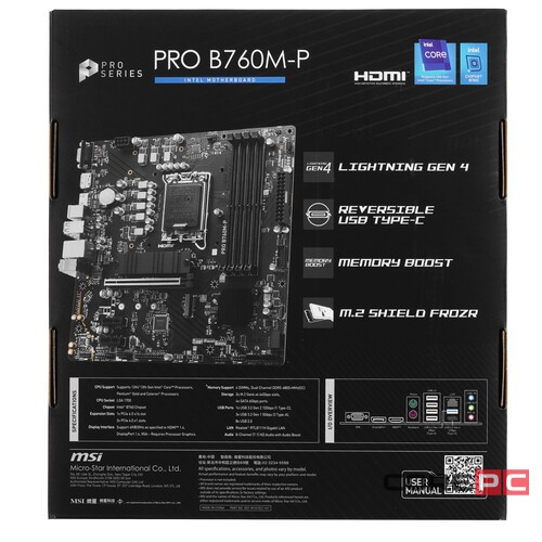 Материнская плата MSI PRO B760M-P