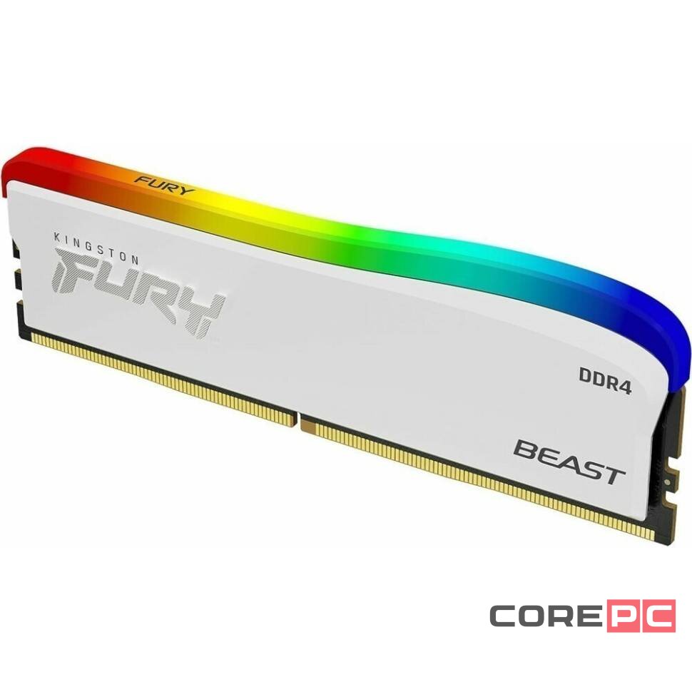 Оперативная память 16 Gb 3600 MHz Kingston FURY Beast RGB Special Edition White (KF436C18BWA/16)