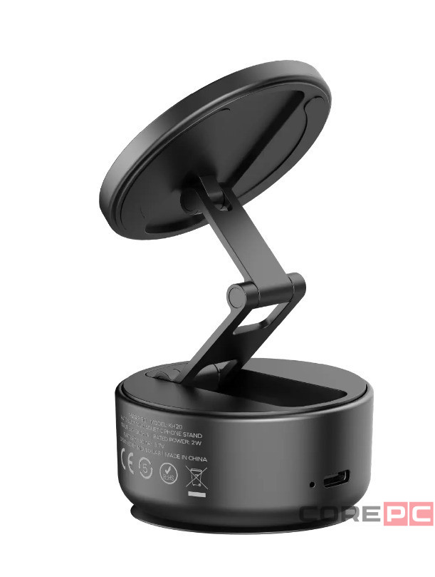 Подставка для смартфона Momax 1-Snap Go Auto Suction Magnetic Phone Stand KH20D черная