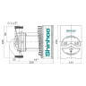 Насос циркуляционный Shinhoo MEGA+ 25-12