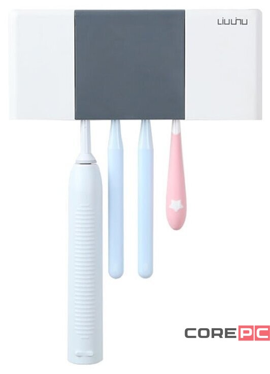Дезинфицирующий держатель для зубных щеток Xiaomi Liushu Sterilization Toothbrush Holder белый
