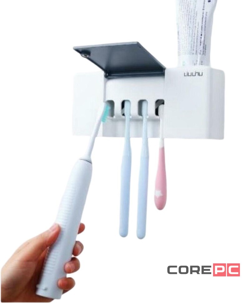 Дезинфицирующий держатель для зубных щеток Xiaomi Liushu Sterilization Toothbrush Holder белый