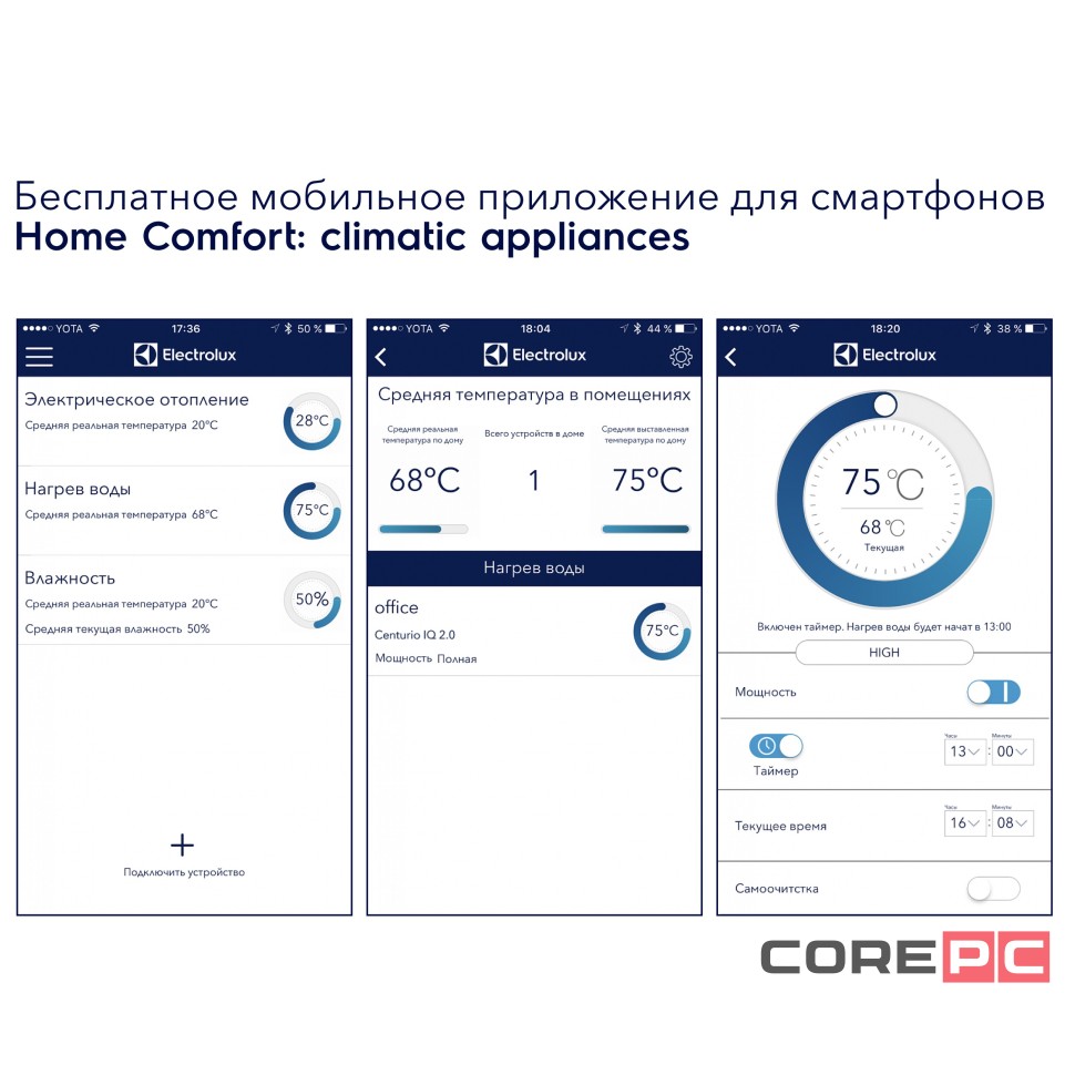 Водонагреватель Electrolux EWH 80 Centurio IQ 2.0 Silver