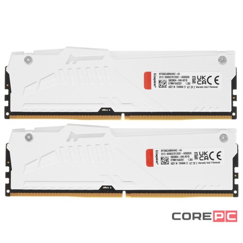 Оперативная память 64 Gb 5600 MHz Kingston FURY Beast RGB White (KF556C40BWAK2-64)