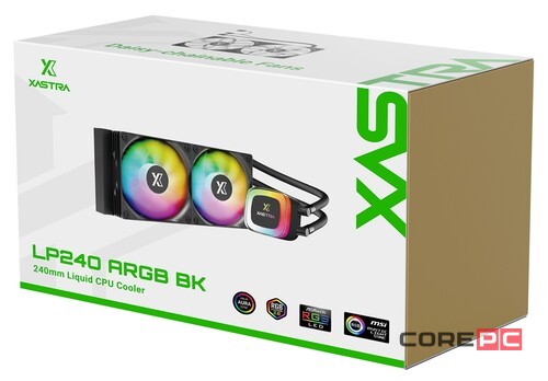 Система жидкостного охлаждения для процессора XASTRA LP240 ARGB BK Black (LP240-BKAFXX-GL)