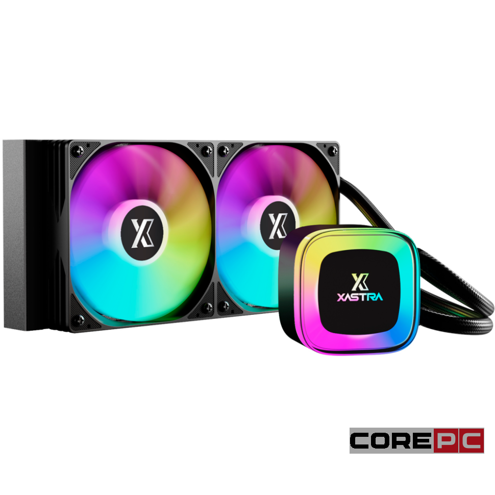 Система жидкостного охлаждения для процессора XASTRA LP240 ARGB BK Black (LP240-BKAFXX-GL)