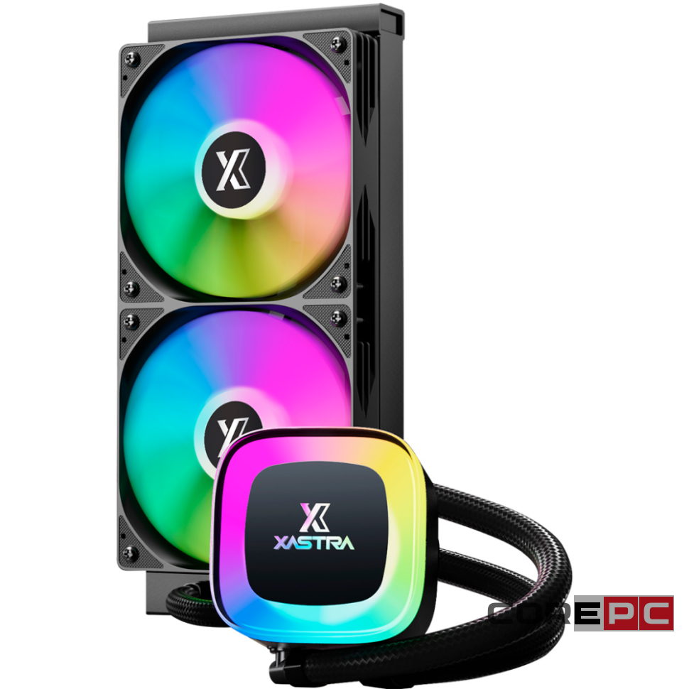 Система жидкостного охлаждения для процессора XASTRA LP240 ARGB BK Black (LP240-BKAFXX-GL)