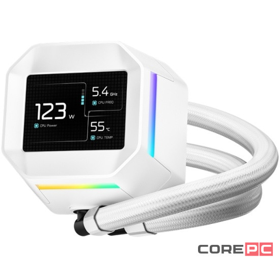 Система жидкостного охлаждения для процессора Deepcool LM240 WH ARGB White