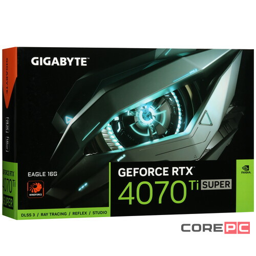 Видеокарта Gigabyte (GV-N407TSEAGLE-16GD) GeForce RTX 4070 Ti SUPER 16GB EAGLE